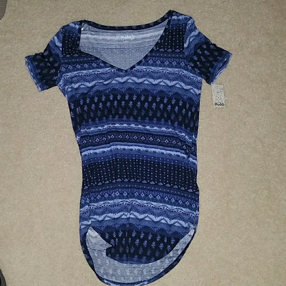Mudd Super Soft Blue T Size jrs S NWT